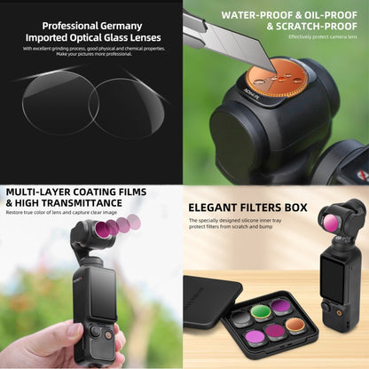 For DJI OSMO Pocket 3 Sunnylife Camera Lens Filter, Filter:ND64PL - Lens Accessories by Sunnylife | Online Shopping South Africa | PMC Jewellery | Buy Now Pay Later Mobicred