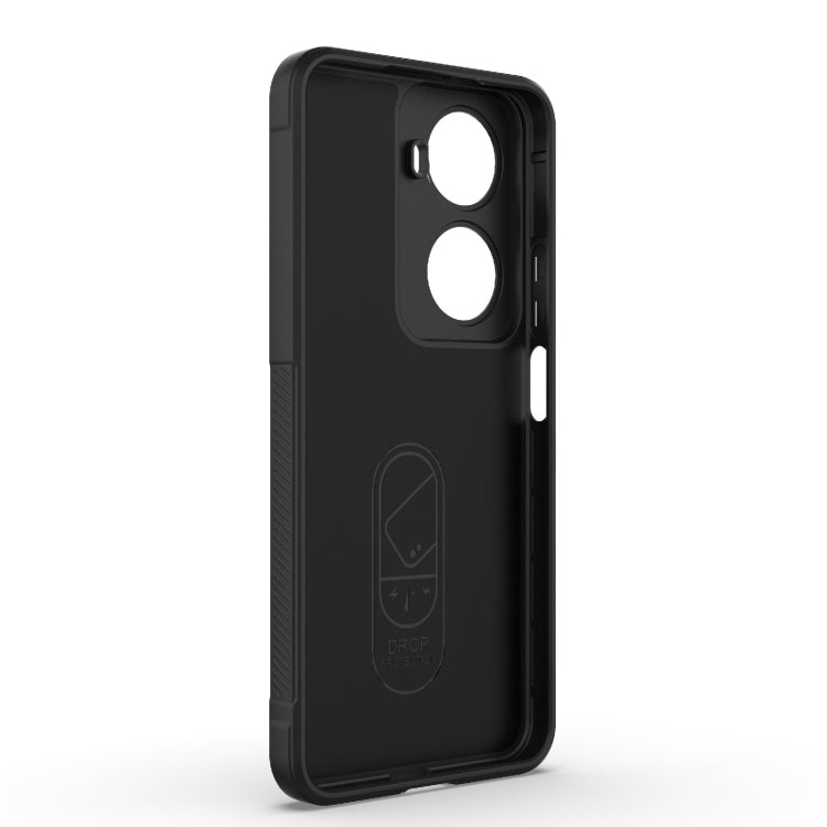 For Huawei nova 11 SE Magic Shield TPU + Flannel Phone Case(Dark Green) - Huawei Cases by PMC TechLife | Online Shopping South Africa | PMC TechLife | Buy Now Pay Later Mobicred