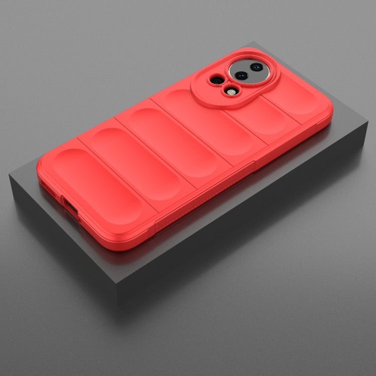 For Huawei nova 12 5G Magic Shield TPU + Flannel Phone Case(Red) - Huawei Cases by PMC Jewellery | Online Shopping South Africa | PMC Jewellery | Buy Now Pay Later Mobicred