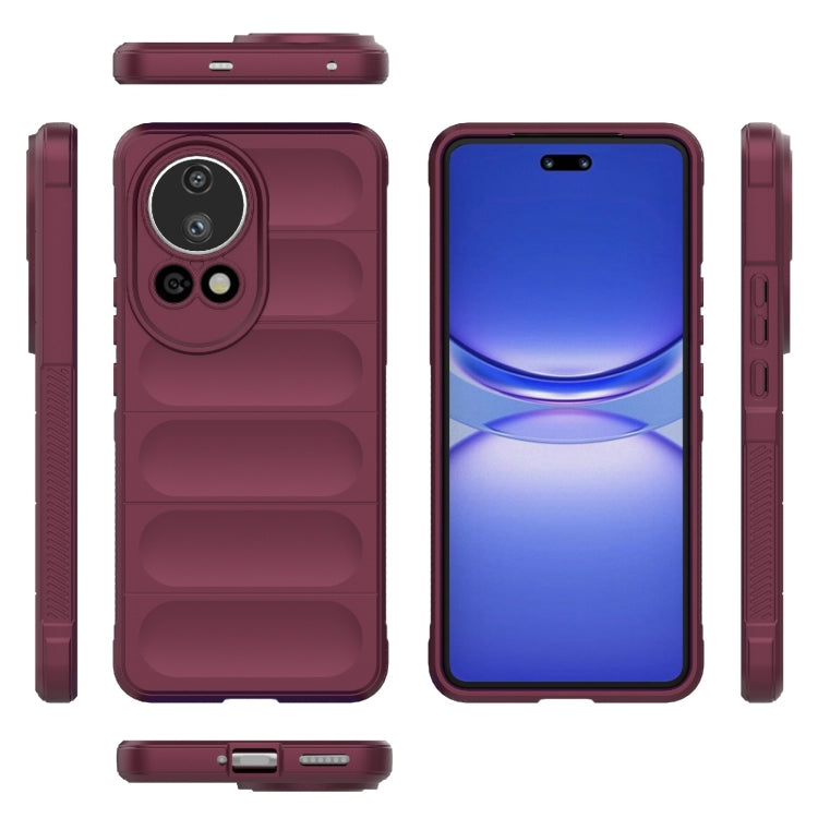 For Huawei nova 12 Ultra / 12 Pro Magic Shield TPU + Flannel Phone Case(Wine Red) - Huawei Cases by PMC Jewellery | Online Shopping South Africa | PMC Jewellery | Buy Now Pay Later Mobicred