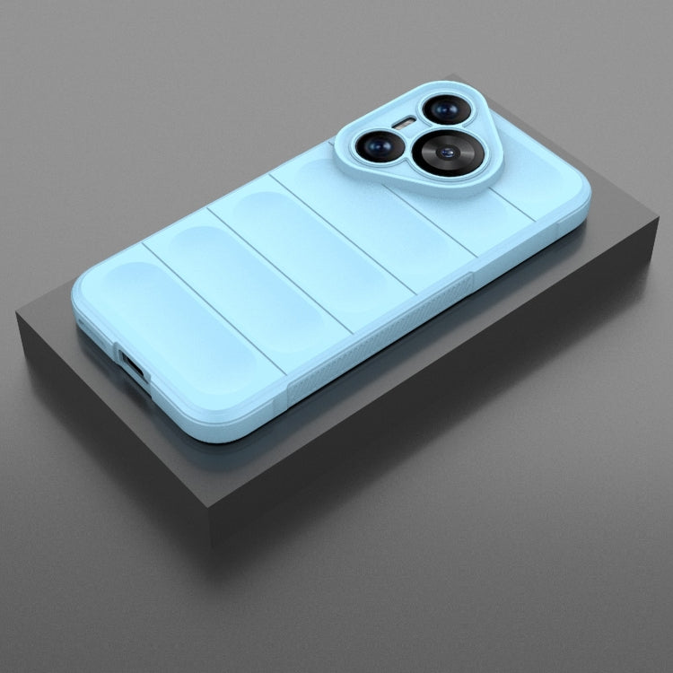 For Huawei Pura 70 Magic Shield TPU + Flannel Phone Case(Light Blue) - Huawei Cases by PMC TechLife | Online Shopping South Africa | PMC TechLife | Buy Now Pay Later Mobicred