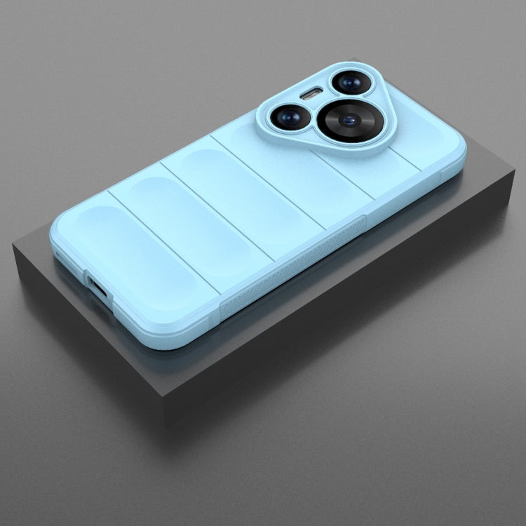 For Huawei Pura 70 Pro / 70 Pro+ Magic Shield TPU + Flannel Phone Case(Light Blue) - Huawei Cases by PMC TechLife | Online Shopping South Africa | PMC TechLife | Buy Now Pay Later Mobicred