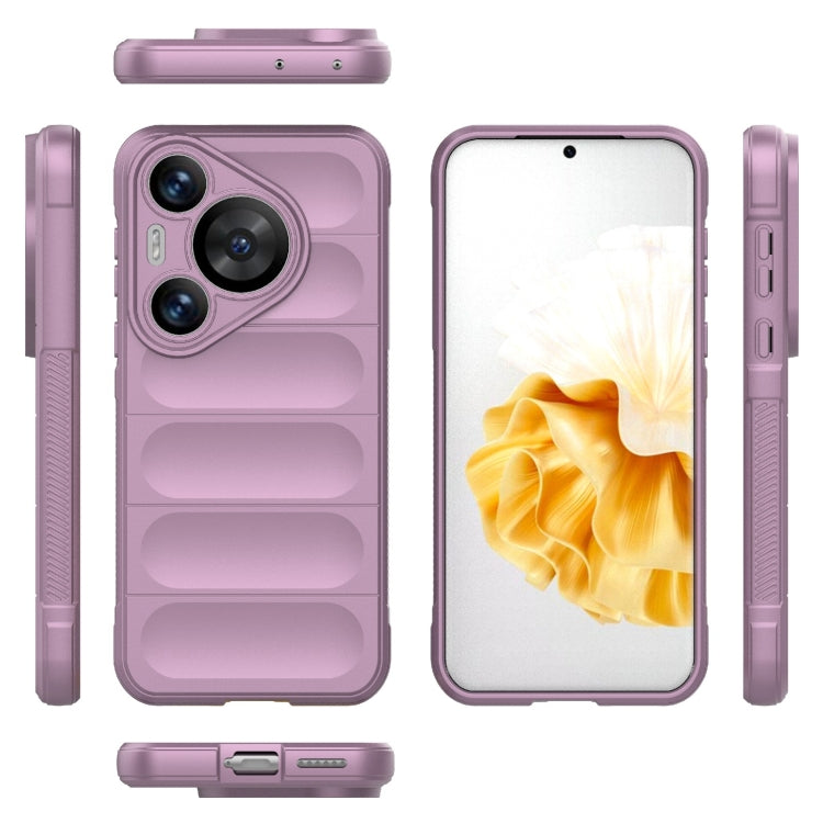 For Huawei Pura 70 Pro / 70 Pro+ Magic Shield TPU + Flannel Phone Case(Purple) - Huawei Cases by PMC TechLife | Online Shopping South Africa | PMC TechLife | Buy Now Pay Later Mobicred