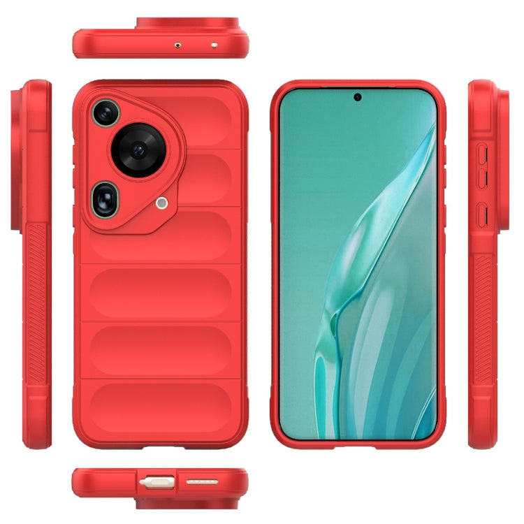 For Huawei Pura 70 Ultra Magic Shield TPU + Flannel Phone Case(Red) - Huawei Cases by PMC Jewellery | Online Shopping South Africa | PMC Jewellery | Buy Now Pay Later Mobicred