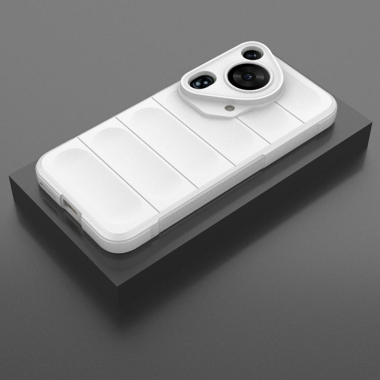 For Huawei Pura 70 Ultra Magic Shield TPU + Flannel Phone Case(White) - Huawei Cases by PMC TechLife | Online Shopping South Africa | PMC TechLife | Buy Now Pay Later Mobicred