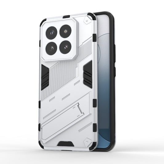 For Xiaomi 14 Pro 5G Punk Armor 2 in 1 PC + TPU Phone Case with Holder(White) - 14 Pro Cases by PMC Jewellery | Online Shopping South Africa | PMC Jewellery | Buy Now Pay Later Mobicred