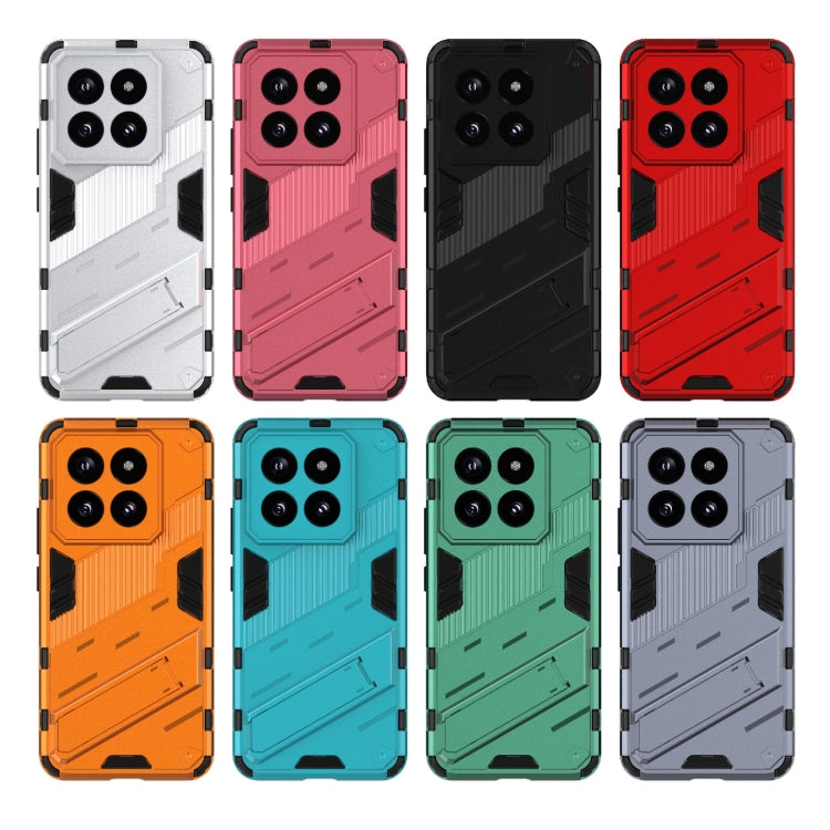 For Xiaomi 14 Pro 5G Punk Armor 2 in 1 PC + TPU Phone Case with Holder(Orange) - 14 Pro Cases by PMC TechLife | Online Shopping South Africa | PMC TechLife | Buy Now Pay Later Mobicred