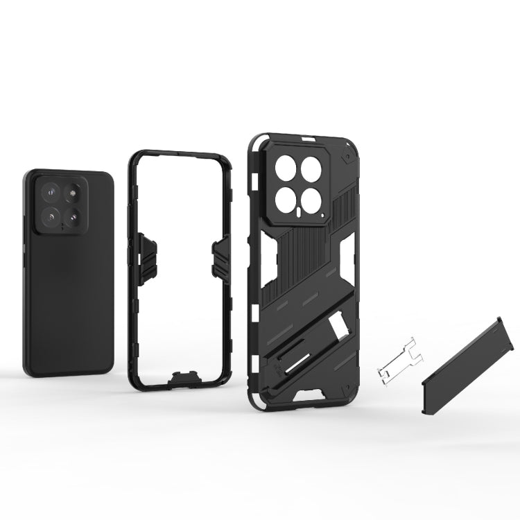 For Xiaomi 14 5G Punk Armor 2 in 1 PC + TPU Phone Case with Holder(Grey) - free shipping - PMC TechLife - Order now!