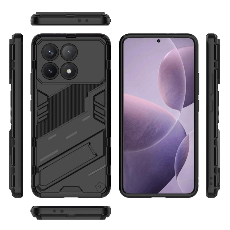 For Xiaomi Redmi K70 5G Punk Armor 2 in 1 PC + TPU Phone Case with Holder(Black) - K70 Cases by PMC TechLife | Online Shopping South Africa | PMC TechLife | Buy Now Pay Later Mobicred
