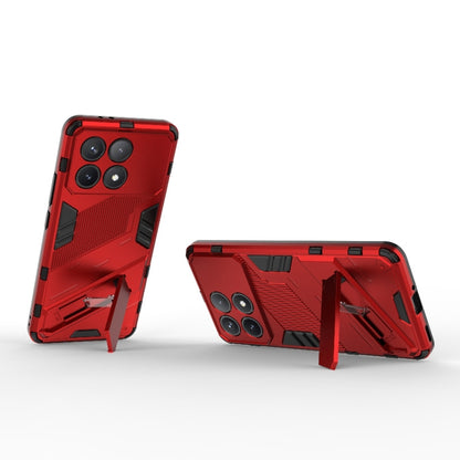 For Xiaomi Redmi K70 5G Punk Armor 2 in 1 PC + TPU Phone Case with Holder(Red) - K70 Cases by PMC Jewellery | Online Shopping South Africa | PMC Jewellery | Buy Now Pay Later Mobicred