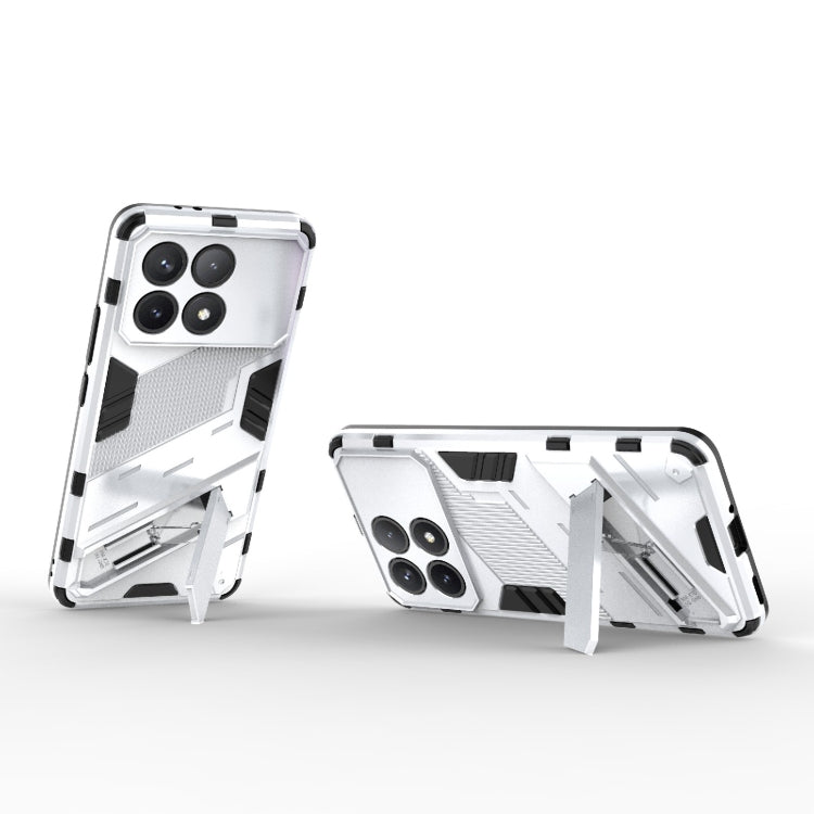 For Xiaomi Redmi K70 5G Punk Armor 2 in 1 PC + TPU Phone Case with Holder(White) - free shipping - PMC TechLife - Order now!