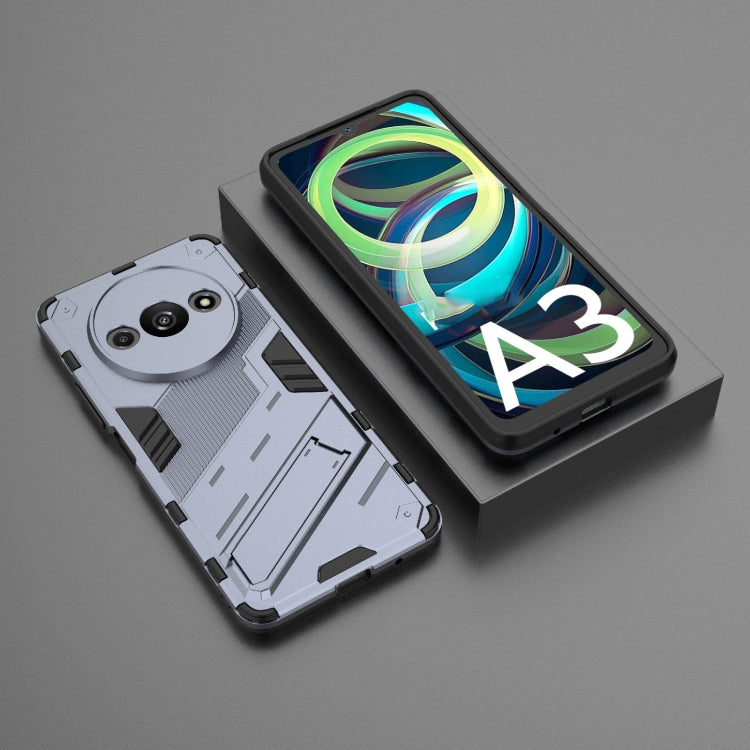 For Xiaomi Redmi A3 4G Global Punk Armor 2 in 1 PC + TPU Phone Case with Holder(Grey) - Xiaomi Cases by PMC TechLife | Online Shopping South Africa | PMC TechLife | Buy Now Pay Later Mobicred