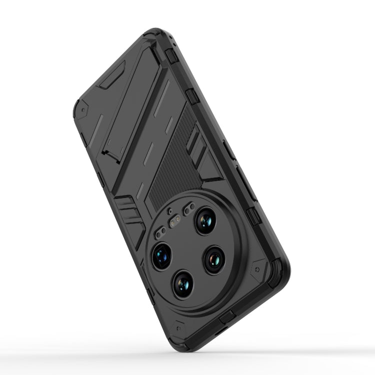 For Xiaomi 14 Ultra 5G Punk Armor 2 in 1 PC + TPU Phone Case with Holder(White) - 14 Ultra Cases by PMC TechLife | Online Shopping South Africa | PMC TechLife | Buy Now Pay Later Mobicred