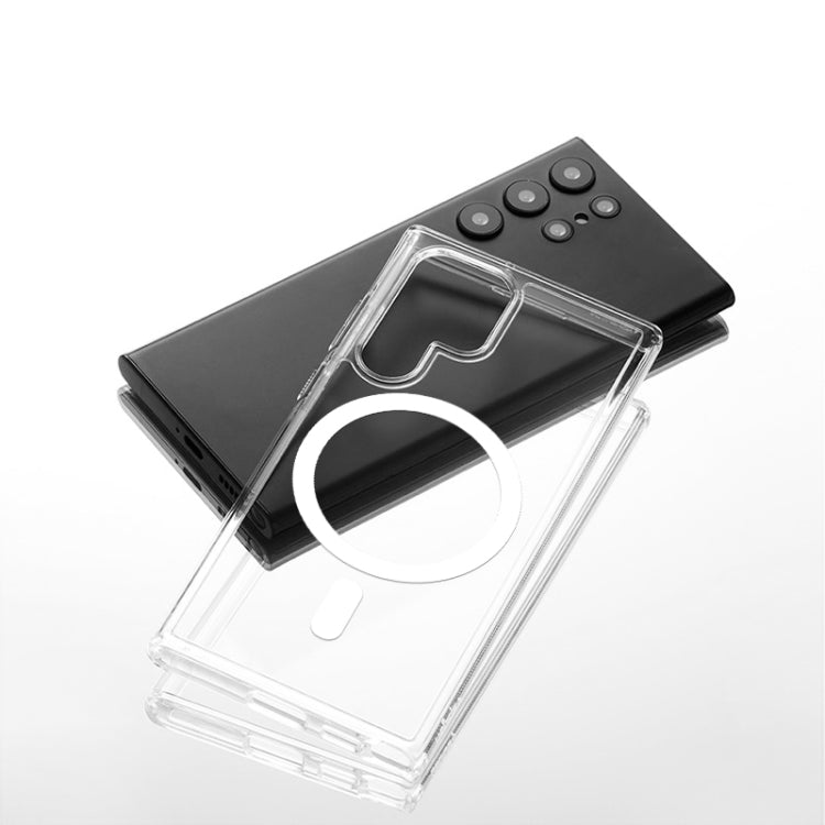 For Samsung Galaxy S25 5G TPU Magsafe Phone Case(Transparent) - Galaxy S25 5G Cases by PMC Jewellery | Online Shopping South Africa | PMC Jewellery | Buy Now Pay Later Mobicred