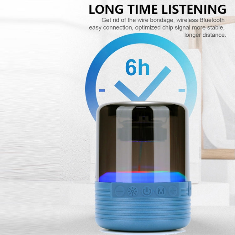 T&G TG369 Portable mini LED Wireless Bluetooth Speaker(Blue) - Mini Speaker by T&G | Online Shopping South Africa | PMC Jewellery | Buy Now Pay Later Mobicred