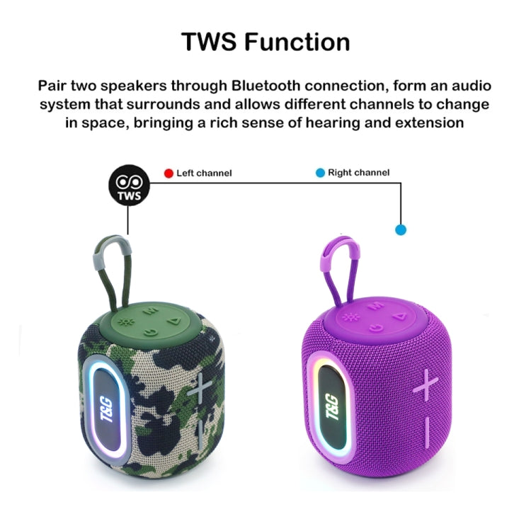 T&G TG664 LED Portable Subwoofer Wireless Bluetooth Speaker(Red) - Desktop Speaker by T&G | Online Shopping South Africa | PMC Jewellery | Buy Now Pay Later Mobicred