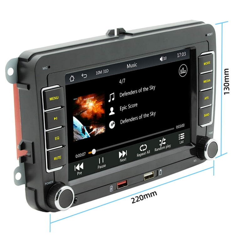 F9070 For Volkswagen 7 inch Portable Car MP5 Player Support CarPlay / Android Auto(Black) - Car MP3 & MP4 & MP5 by PMC TechLife | Online Shopping South Africa | PMC TechLife | Buy Now Pay Later Mobicred
