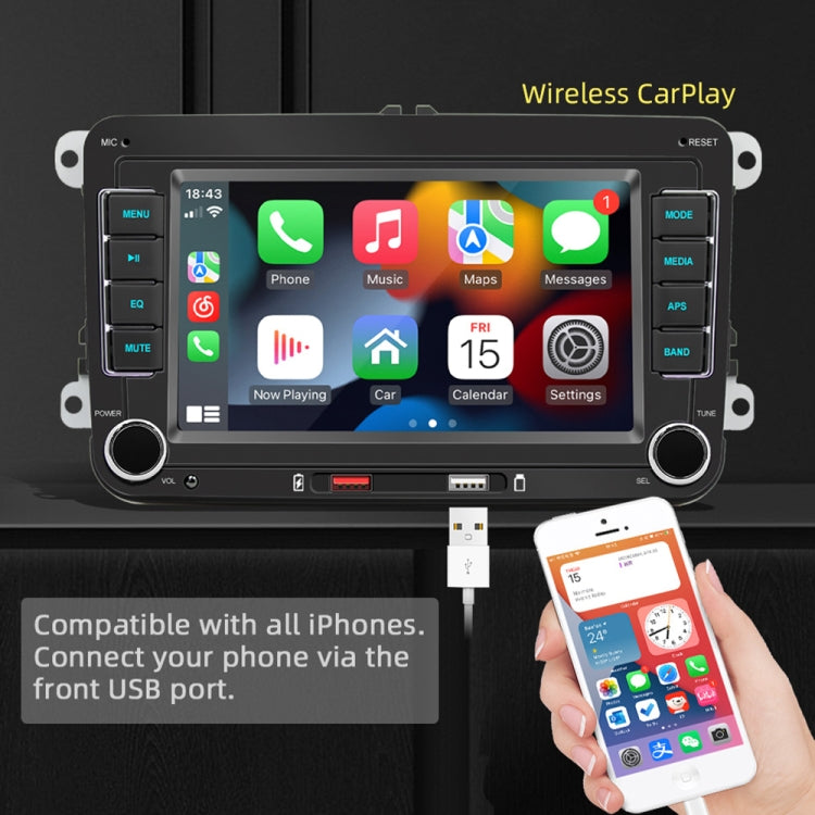 F9070 For Volkswagen 7 inch Portable Car MP5 Player Support CarPlay / Android Auto(Black) - Car MP3 & MP4 & MP5 by PMC TechLife | Online Shopping South Africa | PMC TechLife | Buy Now Pay Later Mobicred