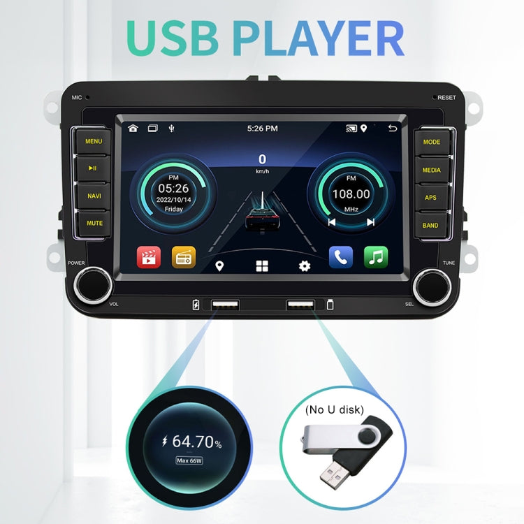 S9070 For Volkswagen 7 inch Portable Car MP5 Player Support CarPlay / Android Auto, Specification:1GB+32GB(Black) - Car MP3 & MP4 & MP5 by PMC Jewellery | Online Shopping South Africa | PMC Jewellery