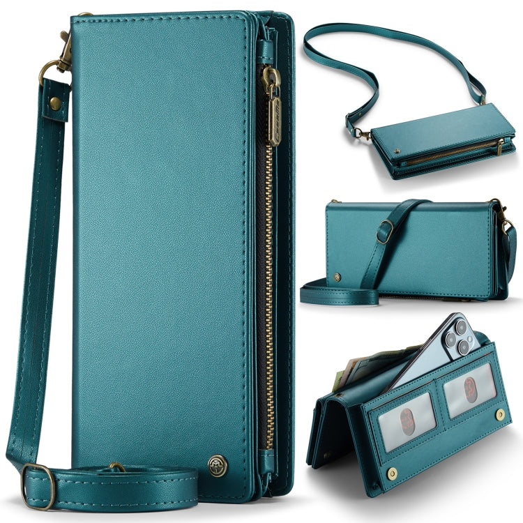 CaseMe ME10 Universal Wallet Phone Case with Lanyard(Green) - Universal Leather Case by CaseMe | Online Shopping South Africa | PMC Jewellery | Buy Now Pay Later Mobicred