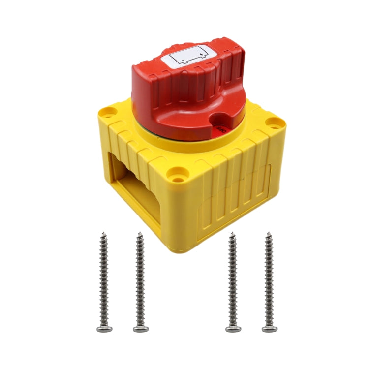 CP-4342 Yacht RV Single-circuit High-current Knob Power-off Switch(Yellow) - free shipping - PMC TechLife - Order now!