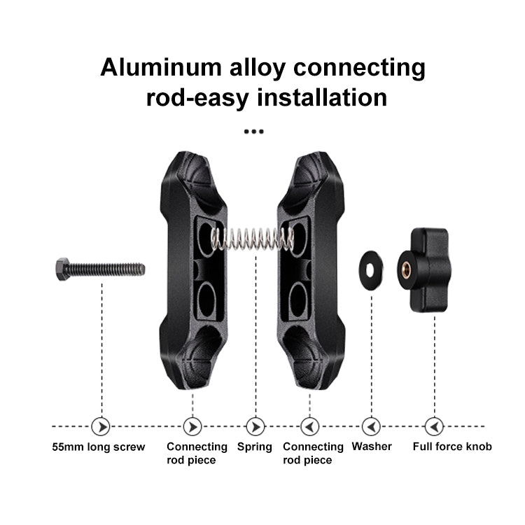 RUIGPRO Crab Clamp Action Camera Bracket 1/4 Ball Head Dual-Head Crab with Selfie Stick - free shipping - PMC TechLife - Order now!