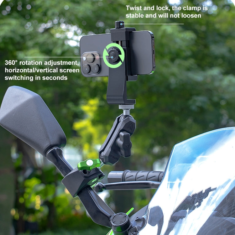 RUIGPRO Crab Clamp Action Camera Bracket 1/4 Ball Head Dual-Head Crab with Selfie Stick - free shipping - PMC TechLife - Order now!