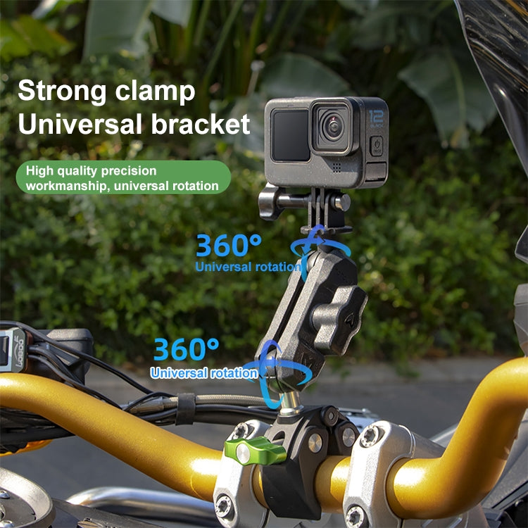 RUIGPRO Crab Clamp Action Camera Bracket 1/4 Dual-Head Crab 3-Stage Selfie Stick - Holder by RUIGPRO | Online Shopping South Africa | PMC Jewellery