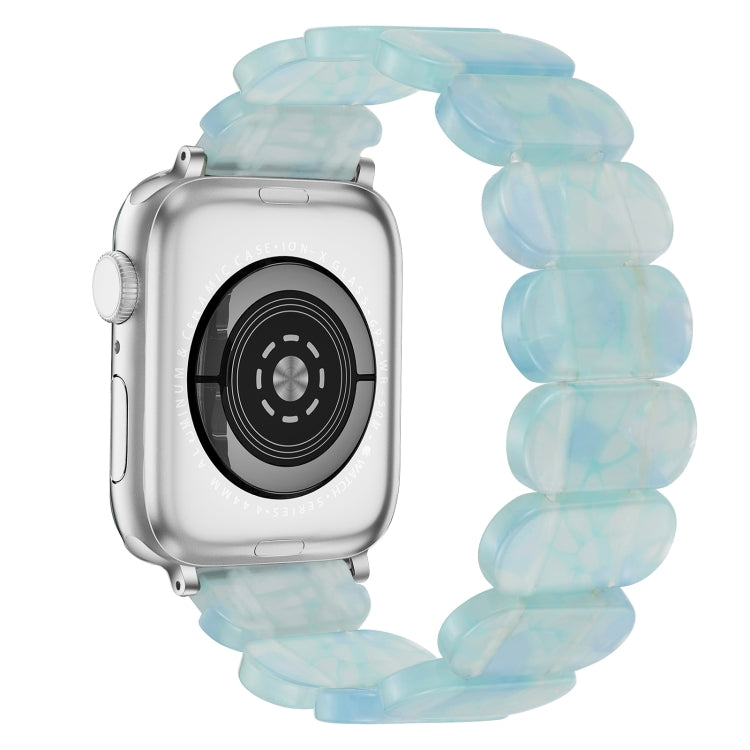 For Apple Watch Series 8 45mm Stretch Rope Resin Watch Band(Ice Green) - free shipping - PMC TechLife - Order now!