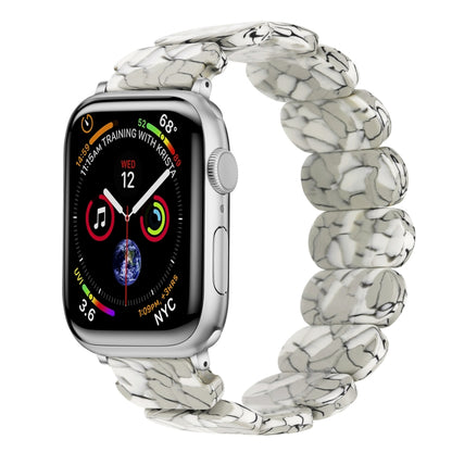 For Apple Watch Series 7 45mm Stretch Rope Resin Watch Band(Earth Cracks) - Watch Bands by PMC Jewellery | Online Shopping South Africa | PMC Jewellery