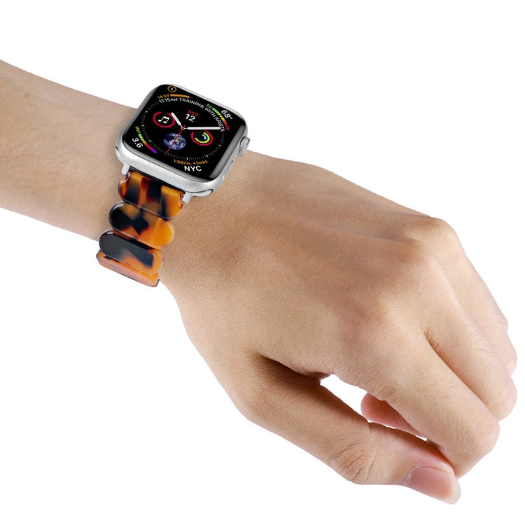 For Apple Watch 38mm Stretch Rope Resin Watch Band(Pink) - Watch Bands by PMC TechLife | Online Shopping South Africa | PMC TechLife