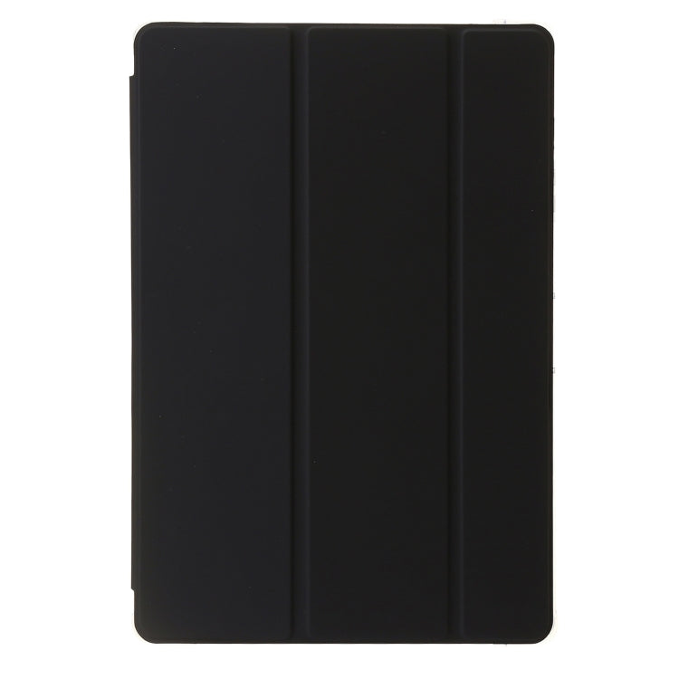 For Huawei Matepad 11 Pro 2024 Clear Acrylic 3-Fold Leather Tablet Case(Black) - Huawei by PMC Jewellery | Online Shopping South Africa | PMC Jewellery | Buy Now Pay Later Mobicred