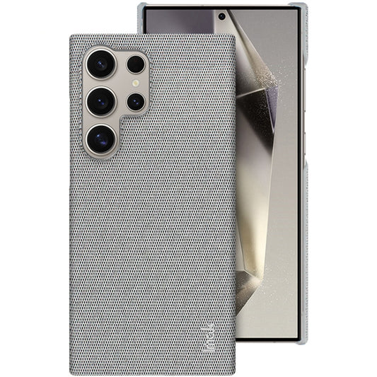 For Samsung Galaxy S24 Ultra 5G imak Ruiyi Series Cloth Texture PU + PC Phone Case(Light Grey) - Galaxy S24 Ultra 5G Cases by imak | Online Shopping South Africa | PMC Jewellery | Buy Now Pay Later Mobicred