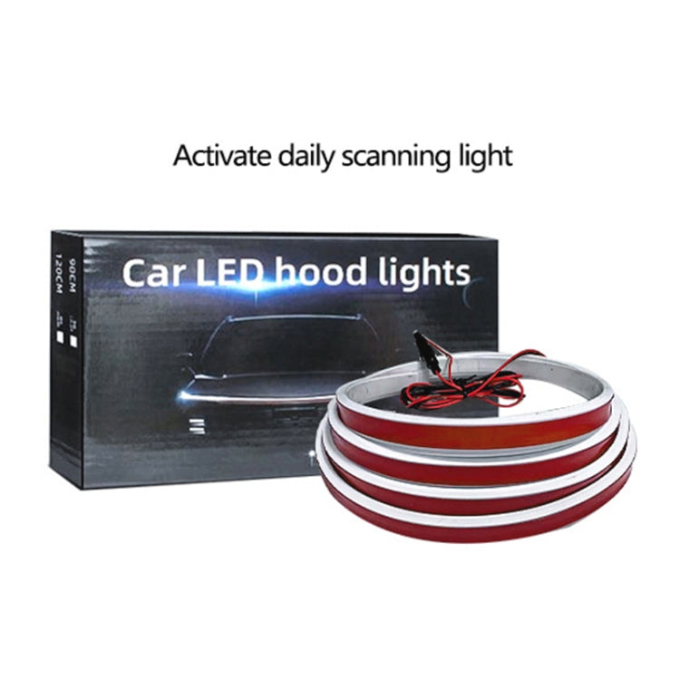 Car Startup Scan Through Hood LED Daytime Running Atmosphere Light, Length:1.2m(White Light) - Running Lights by PMC TechLife | Online Shopping South Africa | PMC TechLife | Buy Now Pay Later Mobicred