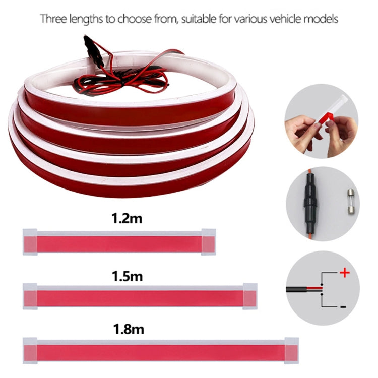 Car Startup Scan Through Hood LED Daytime Running Atmosphere Light, Length:1.2m(White Light) - Running Lights by PMC TechLife | Online Shopping South Africa | PMC TechLife | Buy Now Pay Later Mobicred