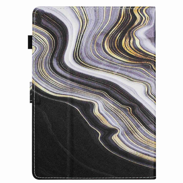 For 10 inch Universal Marble Pattern Stitching Leather Tablet Case(Black Gold) - 10 - 11 inch by PMC TechLife | Online Shopping South Africa | PMC TechLife | Buy Now Pay Later Mobicred