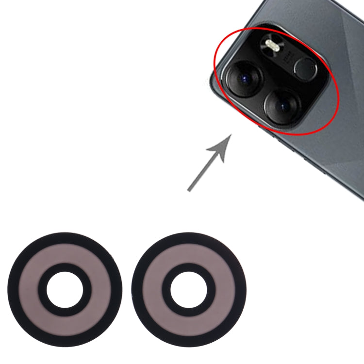 For Tecno Pop 7 Back Camera Lens - Camera Parts by PMc TechLife | Online Shopping South Africa | PMc TechLife | Buy Now Pay Later Mobicred