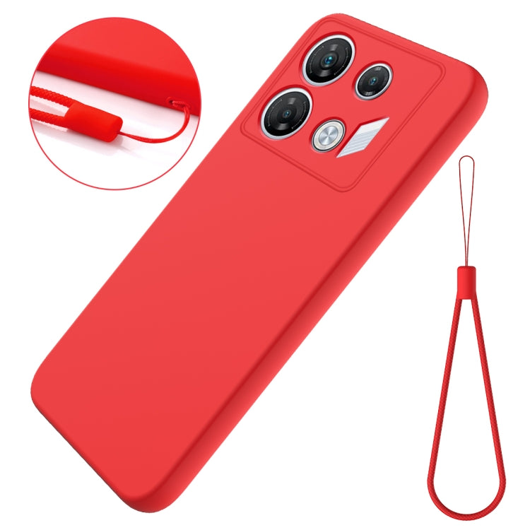 For Infinix GT 10 Pro Solid Color Liquid Silicone Dropproof Full Coverage Protective Case(Red) - Infinix Cases by PMC TechLife | Online Shopping South Africa | PMC TechLife