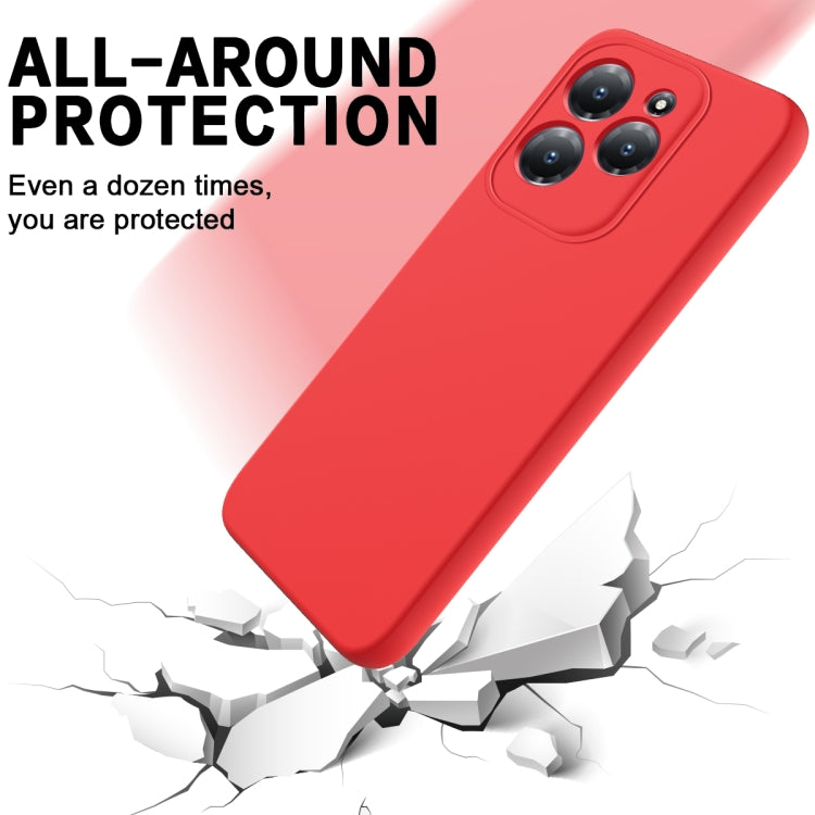 For Infinix Hot 40 / Hot 40 Pro Solid Color Liquid Silicone Dropproof Full Coverage Phone Case(Red) - Infinix Cases by PMC TechLife | Online Shopping South Africa | PMC TechLife | Buy Now Pay Later Mobicred