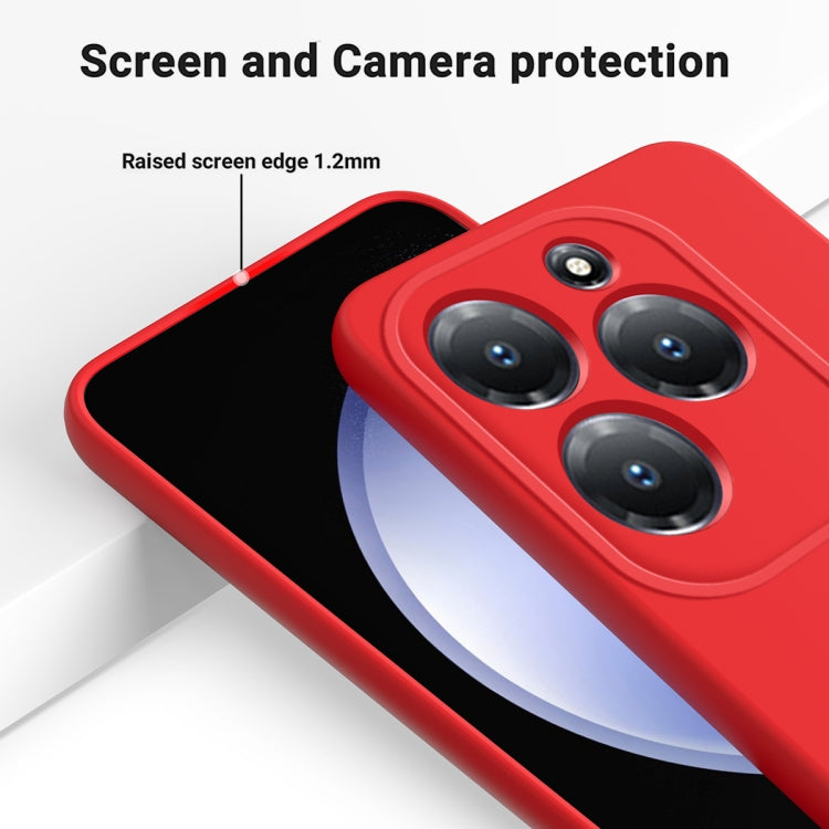 For Infinix Hot 40 / Hot 40 Pro Solid Color Liquid Silicone Dropproof Full Coverage Phone Case(Red) - Infinix Cases by PMC TechLife | Online Shopping South Africa | PMC TechLife | Buy Now Pay Later Mobicred