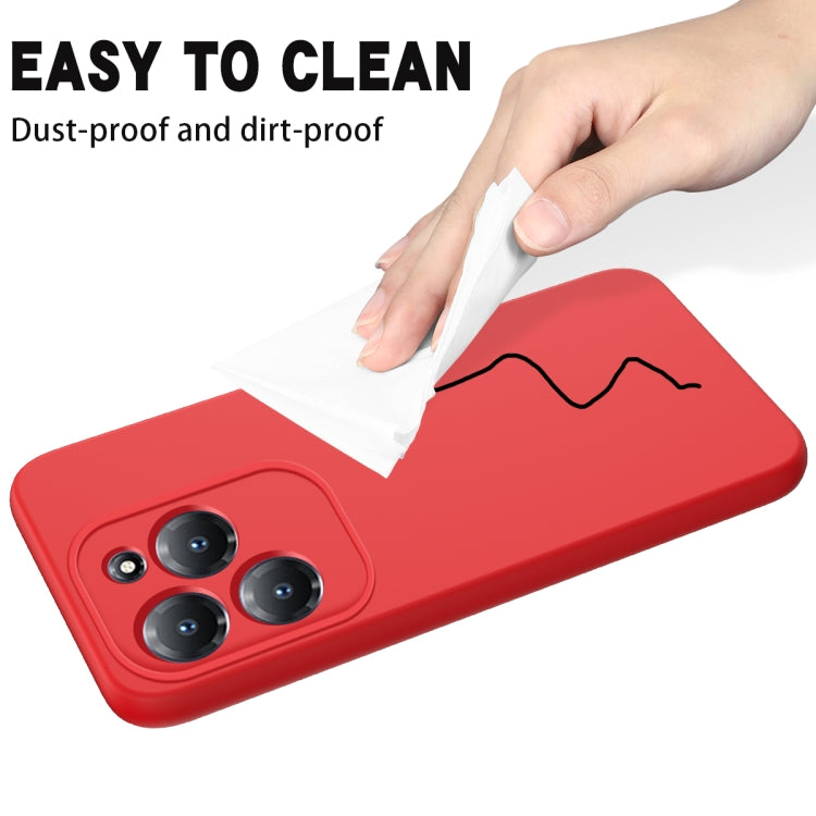 For Infinix Hot 40 / Hot 40 Pro Solid Color Liquid Silicone Dropproof Full Coverage Phone Case(Red) - Infinix Cases by PMC TechLife | Online Shopping South Africa | PMC TechLife | Buy Now Pay Later Mobicred