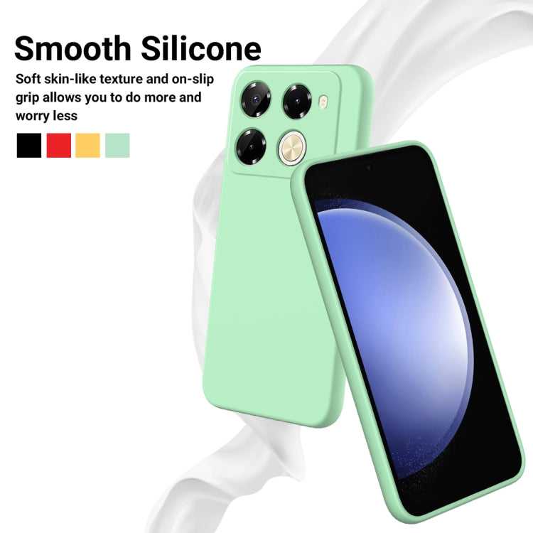 For Infinix Note 40 Pro 5G / 40 Pro+ 5G Solid Color Liquid Silicone Dropproof Full Coverage Protective Case(Green) - Infinix Cases by PMC TechLife | Online Shopping South Africa | PMC TechLife | Buy Now Pay Later Mobicred