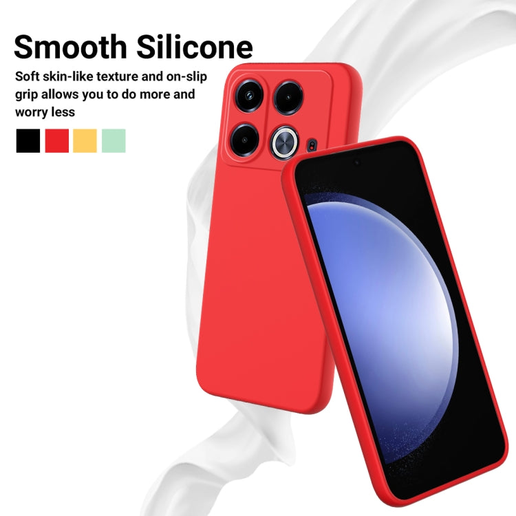 For Infinix Note 40 4G Solid Color Liquid Silicone Dropproof Full Coverage Protective Case(Red) - Infinix Cases by PMC TechLife | Online Shopping South Africa | PMC TechLife | Buy Now Pay Later Mobicred