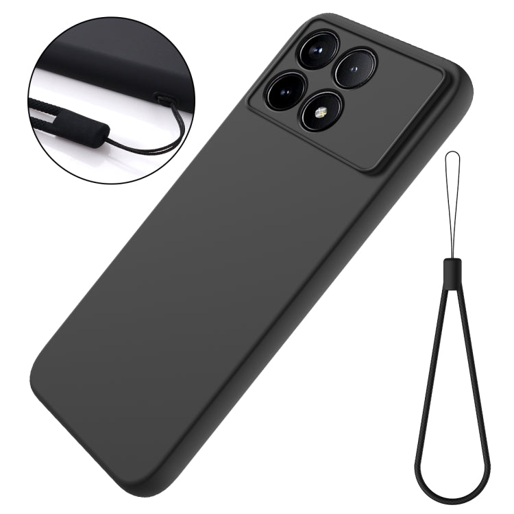 For Xiaomi Redmi K70/K70 Pro Solid Color Liquid Silicone Dropproof Full Coverage Phone Case(Black) - Xiaomi Cases by PMC Jewellery | Online Shopping South Africa | PMC Jewellery | Buy Now Pay Later Mobicred