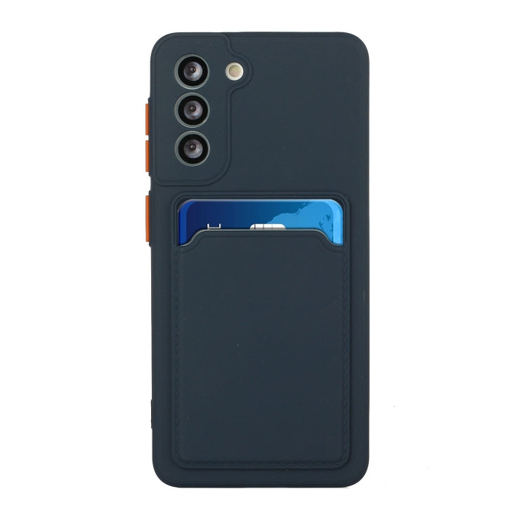 For Samsung Galaxy S24 5G / S25 5G Card Slot Design Shockproof TPU Phone Case(Dark Blue) - Galaxy S24 5G Cases by PMC Jewellery | Online Shopping South Africa | PMC Jewellery | Buy Now Pay Later Mobicred