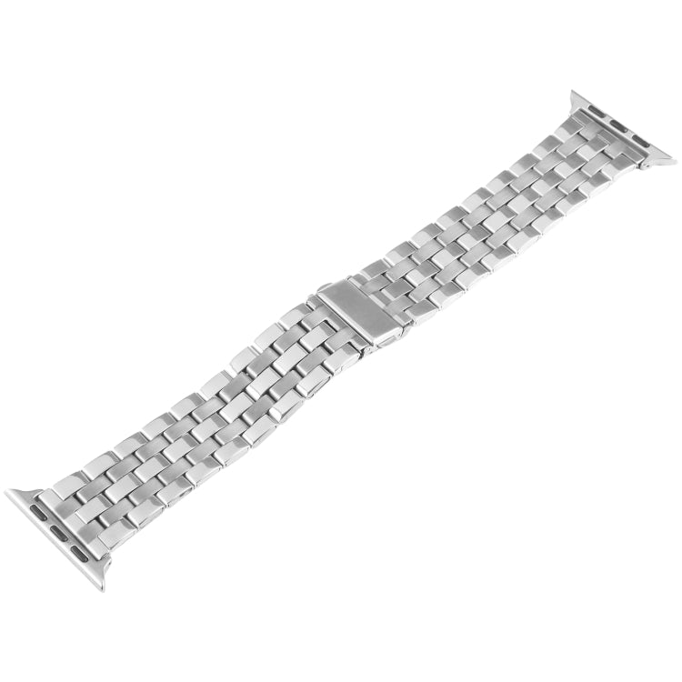 For Apple Watch SE 40mm 22mm Ultra-thin Five Beads Stainless Steel Watch Band(Silver) - free shipping - PMC TechLife - Order now!