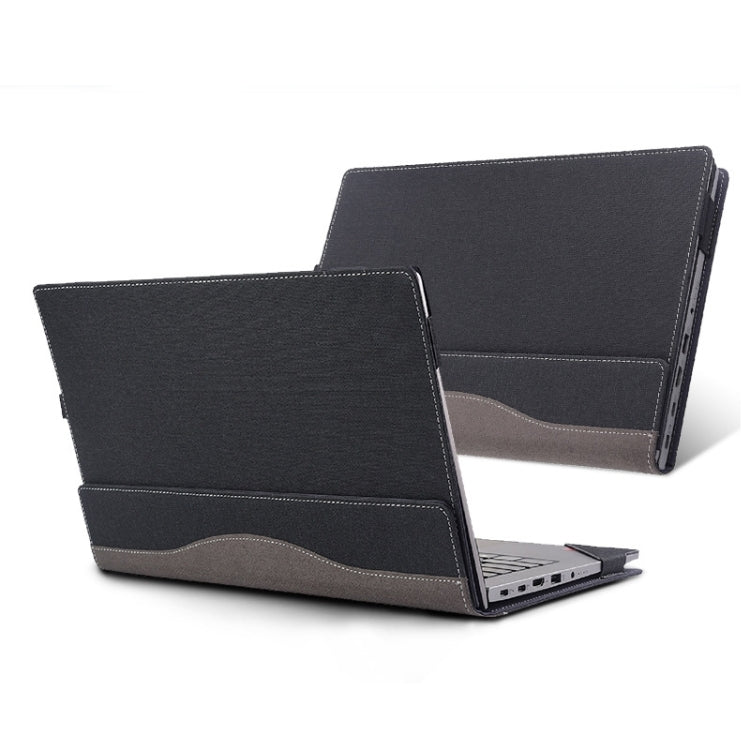 For Lenovo ThinkPad E15 Gen 2 Laptop Leather Anti-Fall Protective Case(Black) - 15.6 - 17 inch by PMC Jewellery | Online Shopping South Africa | PMC Jewellery | Buy Now Pay Later Mobicred