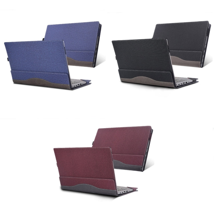 For Lenovo ThinkPad T14 / T14s Gen 3 14 2022 Laptop Leather Shockproof Protective Case(Black) - 14.1 inch by PMC TechLife | Online Shopping South Africa | PMC TechLife | Buy Now Pay Later Mobicred