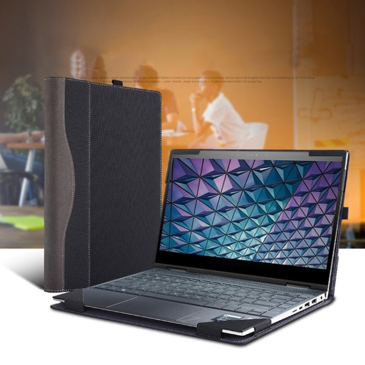 For Lenovo ThinkPad E15 Gen 2 Laptop Leather Anti-Fall Protective Case(Black) - 15.6 - 17 inch by PMC Jewellery | Online Shopping South Africa | PMC Jewellery | Buy Now Pay Later Mobicred