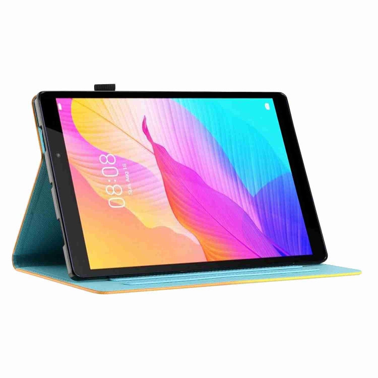 For iPad 11 Pro 2024 / 2020 / Air 4 10.9 Painted Pattern Stitching Smart Leather Tablet Case(Colorful Wolf) - iPad Air (2022) / (2020) 10.9 Cases by PMC Jewellery | Online Shopping South Africa | PMC Jewellery | Buy Now Pay Later Mobicred